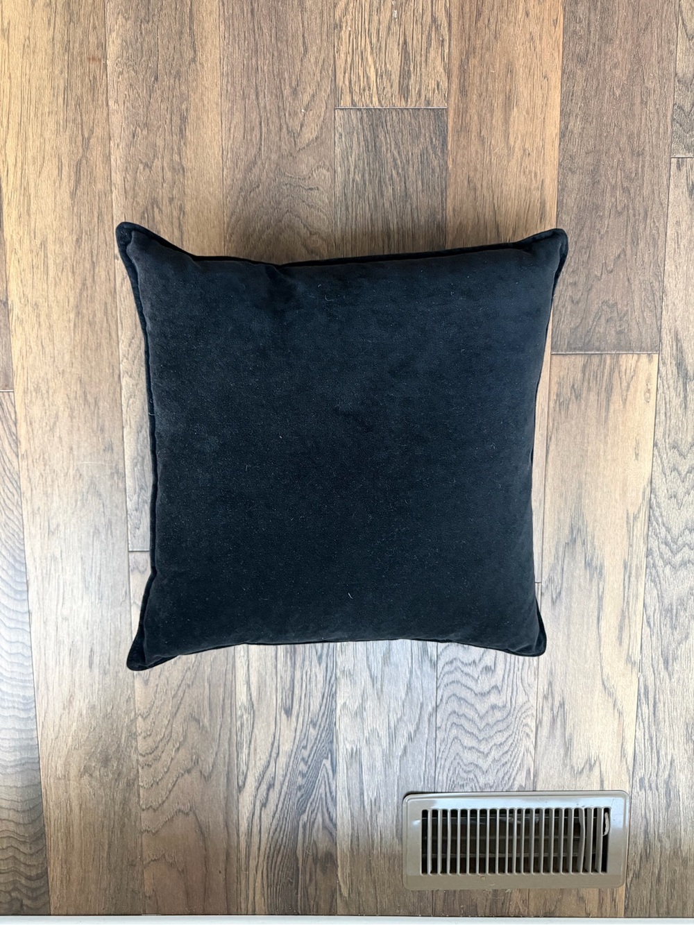 Crate&Barrel Pair of Black Velvet Accent Pillows - Picture 2 of 3